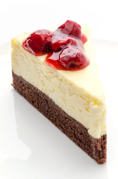 Kirschkäsekuchen — Stockfoto