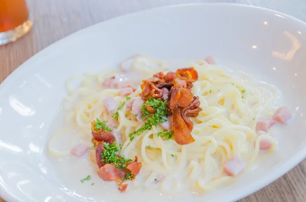 Špagety carbonara — Stock fotografie