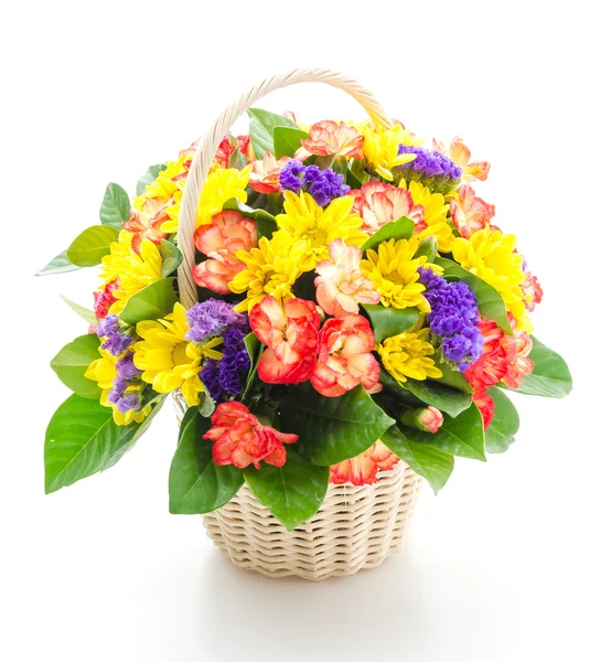 Flowers basket — Stock Photo, Image