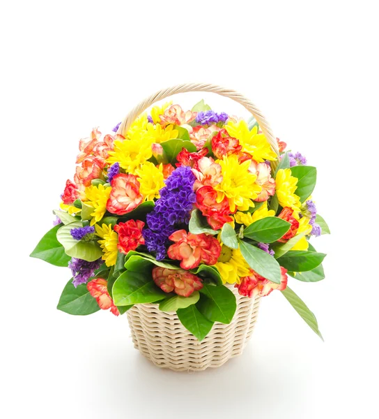 Flowers basket — Stock Photo, Image