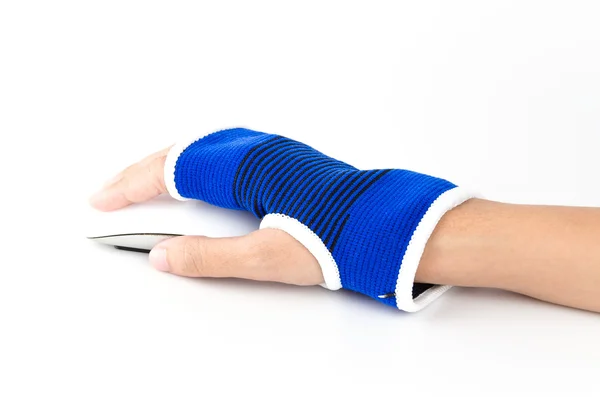 Wrist splint hand — Stock Photo, Image