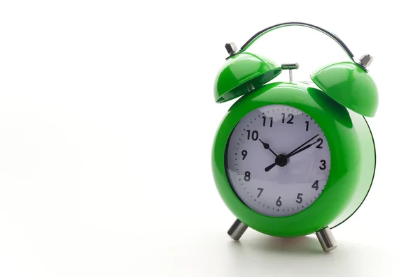 Green clock — Stock Photo, Image