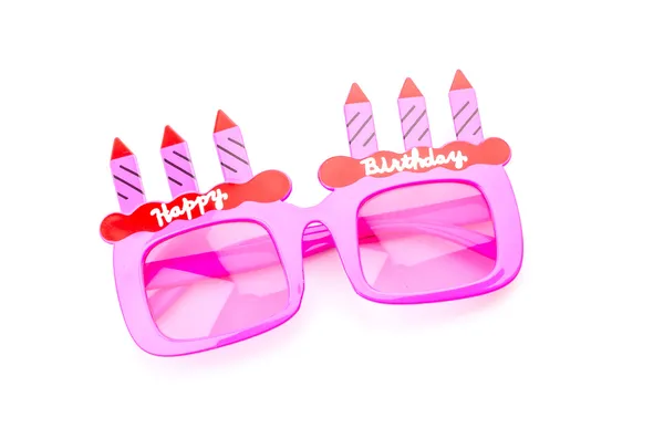 Happy birthday sunglasses — Stock Photo, Image