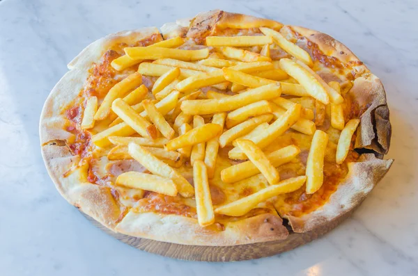 Papas fritas Pizza — Foto de Stock