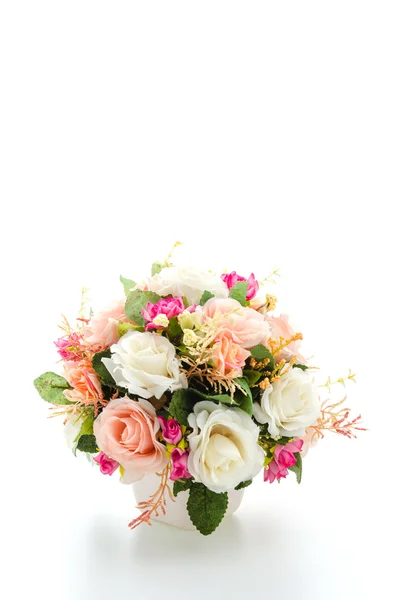 Bouquet flowers isolated on white — Stock Photo, Image