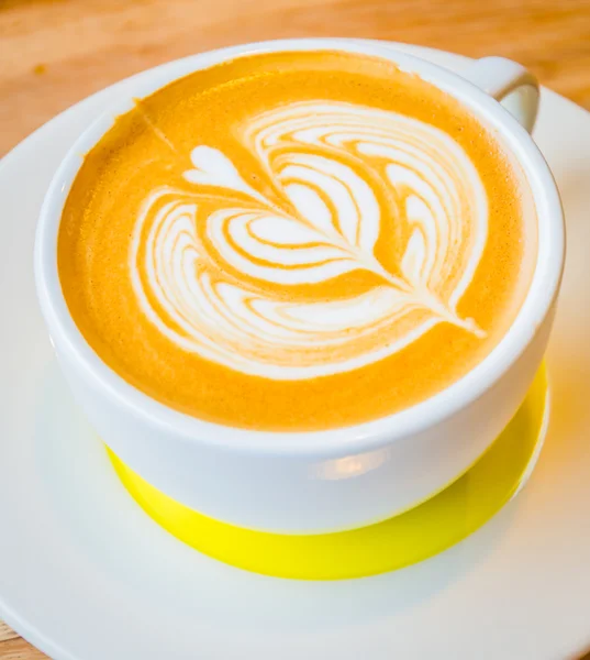 Latte art kaffe — Stockfoto