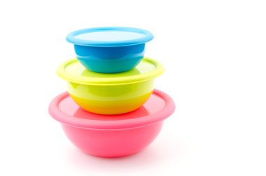 plastik kase izole beyaz arka plan