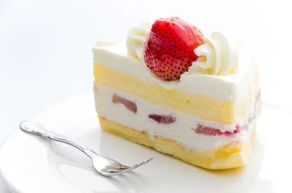 Gâteau aux fraises — Photo