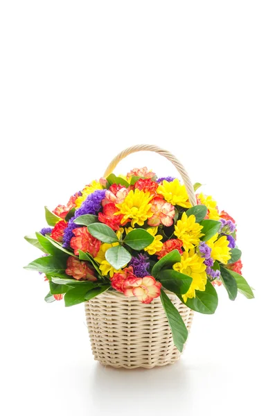 Flowers basket — Stock Photo, Image