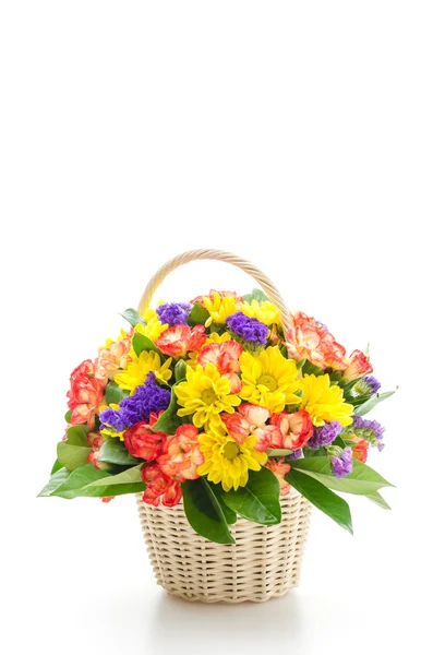 Flowers basket — Stock Photo, Image
