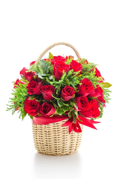 Rose basket — Stock Photo, Image