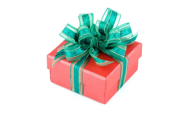 Gift box isolated white background — Stock Photo, Image