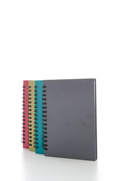 Notebook isolated on white — Stock Photo, Image