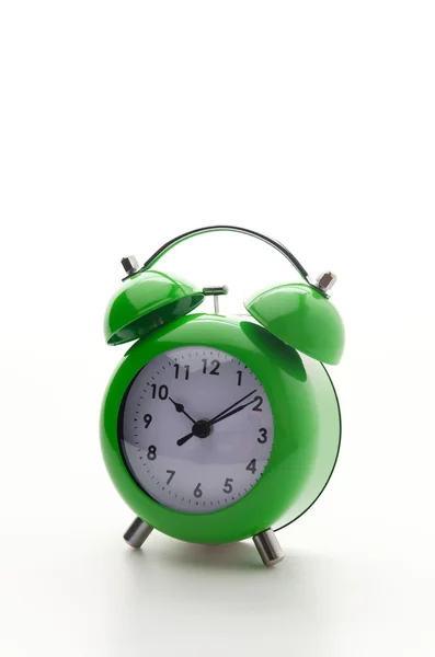 Green clock — Stock Photo, Image