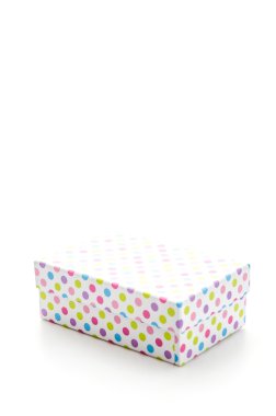 beyaz izole giftbox