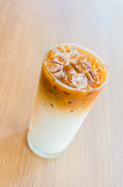 Iced latte koffie — Stockfoto