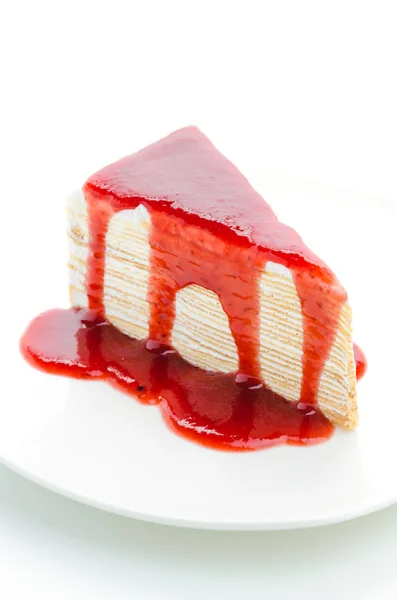 Gâteau crêpe fraise — Photo