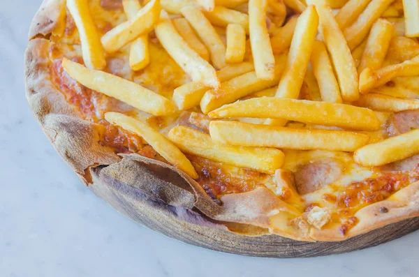 Pizza aux frites — Photo