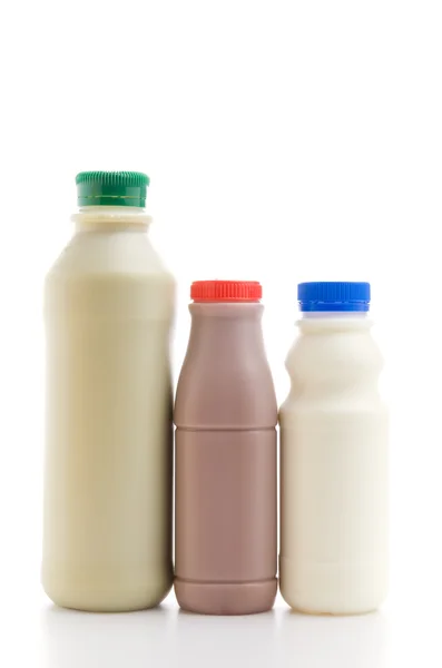 Botellas de leche — Foto de Stock