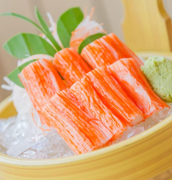 Krabben-Sashimi — Stockfoto