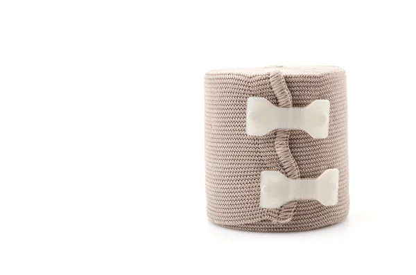 Bandaż elastyczny na białym tle — Zdjęcie stockowe