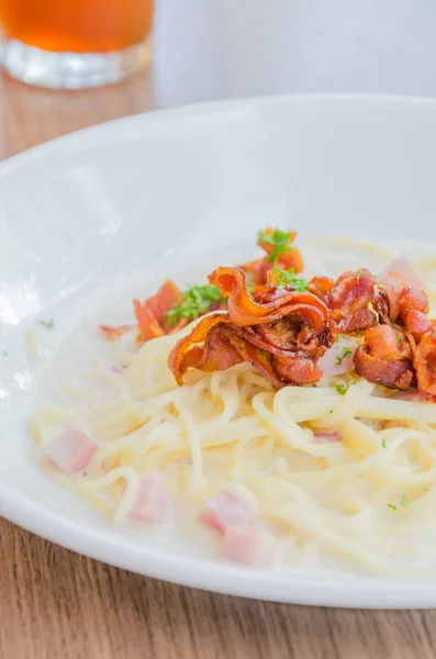 Spagetti carbonara — Stock Photo, Image