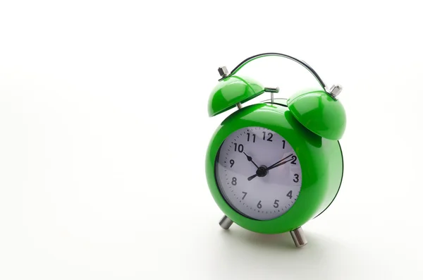 Green clock — Stock Photo, Image