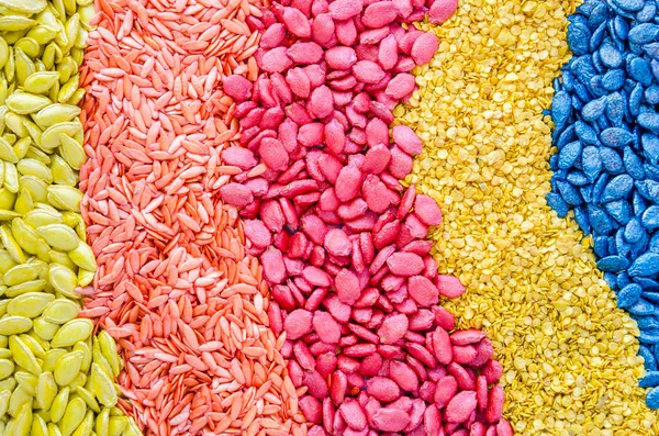 Colorful seeds texture using as background — Stock Photo, Image