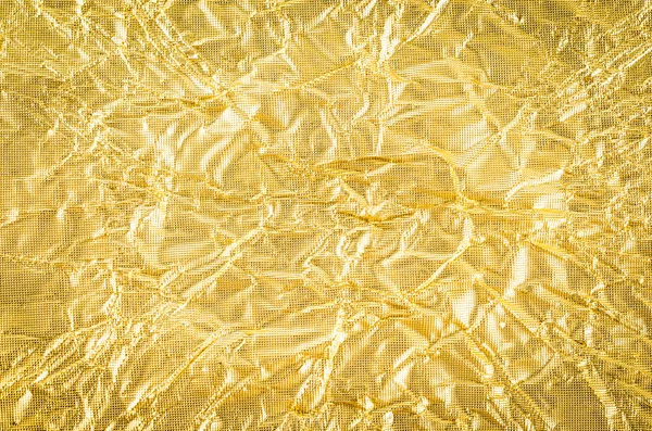 Gold paper crumpled texture background — Stock Photo, Image