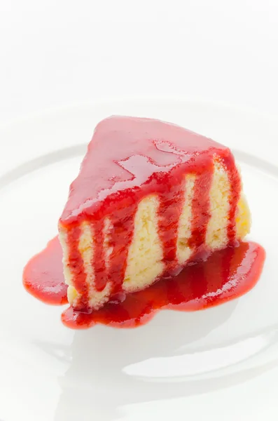 Torta di formaggio alla fragola — Foto Stock