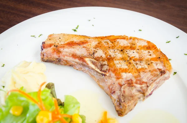 Pork chops biefstuk — Stockfoto