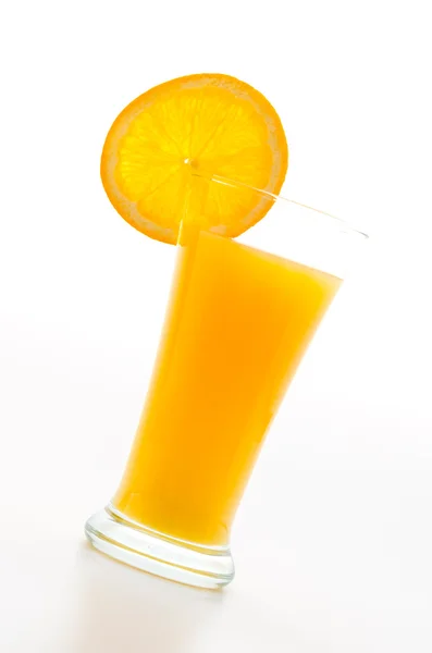 Orange juice glass — Stock Photo, Image