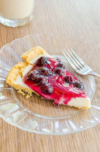 Blueberry cheese pie — Stock Photo, Image
