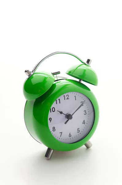Green clock — Stock Photo, Image