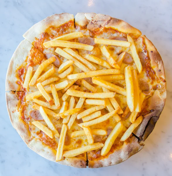 Papas fritas Pizza — Foto de Stock