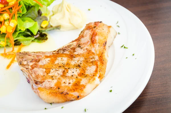 Pork chops biefstuk — Stockfoto