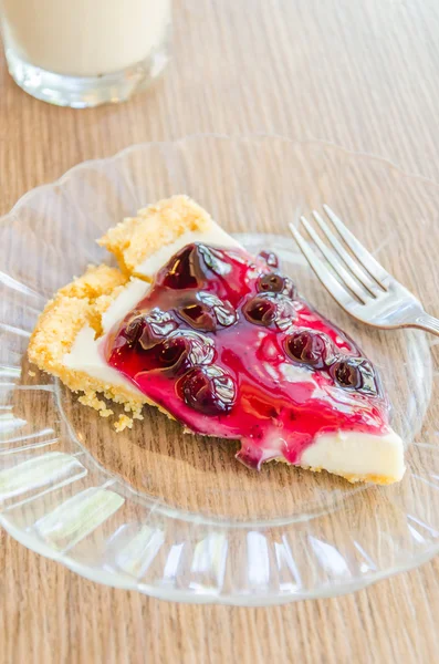 蓝莓芝士饼 — 图库照片