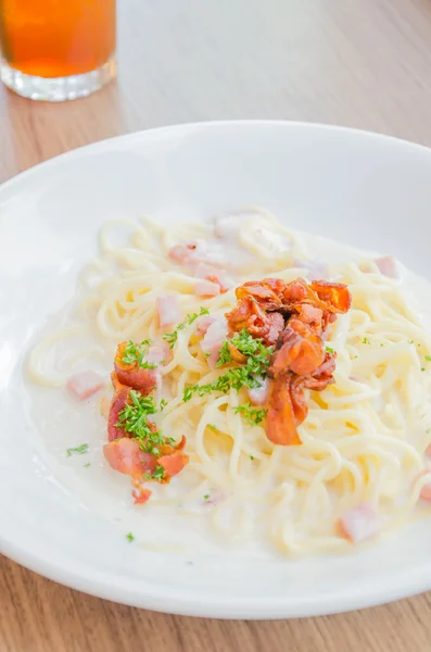Špagety carbonara — Stock fotografie