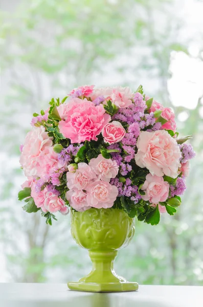 Bouquet in vase — Stock Photo, Image