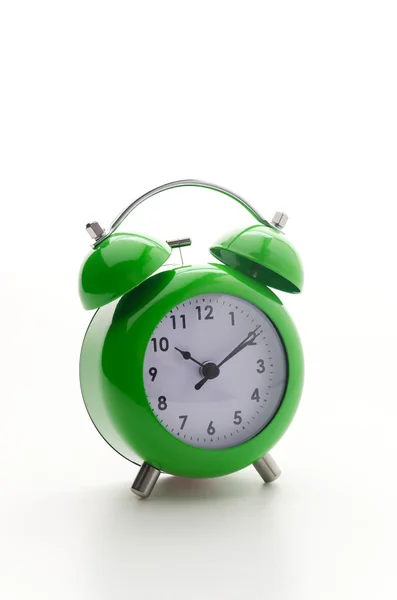 Green clock — Stock Photo, Image