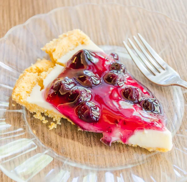 Blueberry cheese pie — Stock Photo, Image