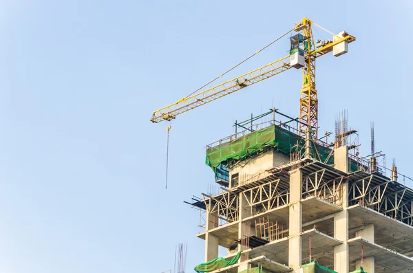 Crane building construction site — Stock Photo, Image