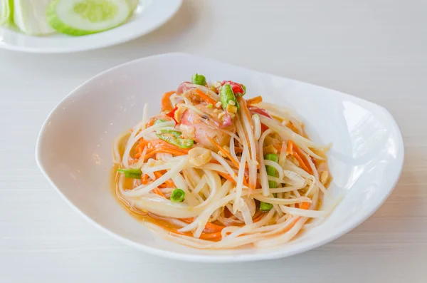 Salada de mamão verde — Fotografia de Stock