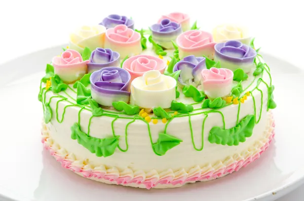 Цветочные торты — стоковое фото