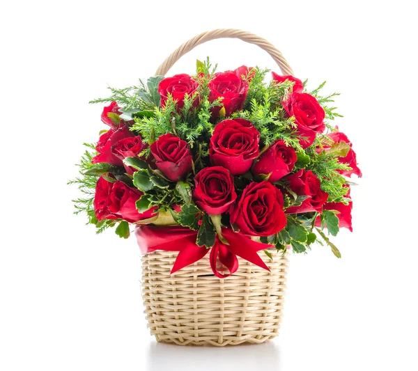 Rose basket — Stock Photo, Image