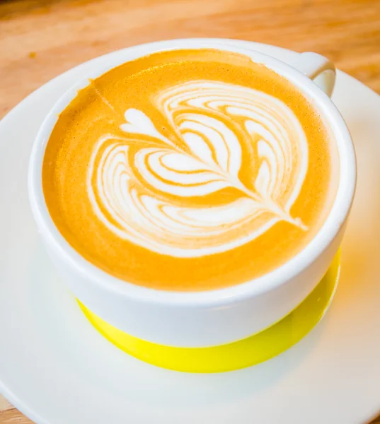 Latte sanat kahve — Stok fotoğraf