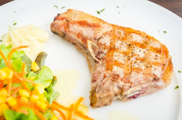 Schweinekoteletts Steak — Stockfoto