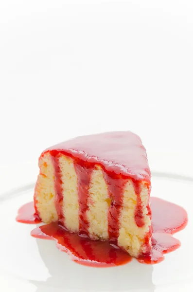 Torta di formaggio alla fragola — Foto Stock