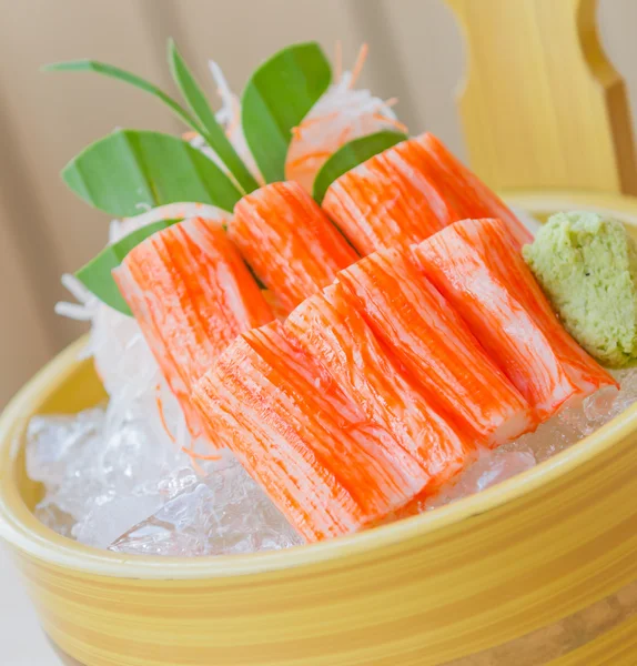 Sashimi di granchio bastone — Foto Stock