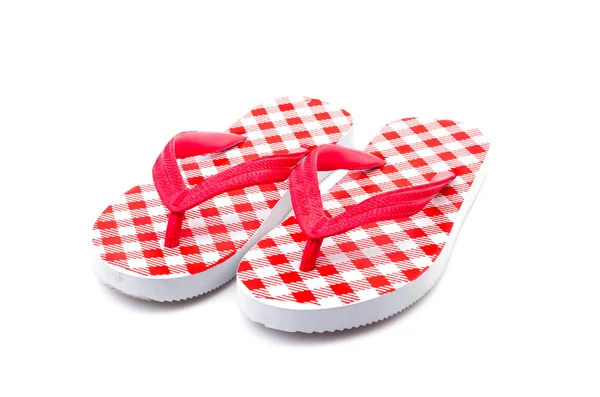 Flip flops isolerade vit bakgrund — Stockfoto